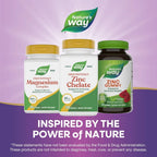 Nature's Way Zinc Chelate, Zinc Supplements, Supports Immune Function*, 30 mg per Serving, 100 Capsules 