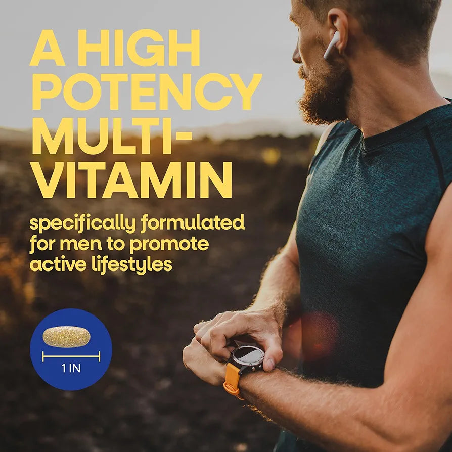 Nature's Way Alive! Men's Once Daily Ultra Potency Multivitamin Tablets, Complete High Potency Men's Daily Vitamin Promotes Heart & Muscle Function*, B-Vitamins, Zinc and Antioxidants, 60 Tablets