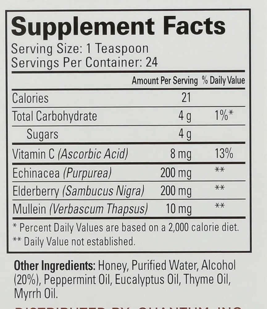 Quantum Elderberry-C Syrup, 4 oz