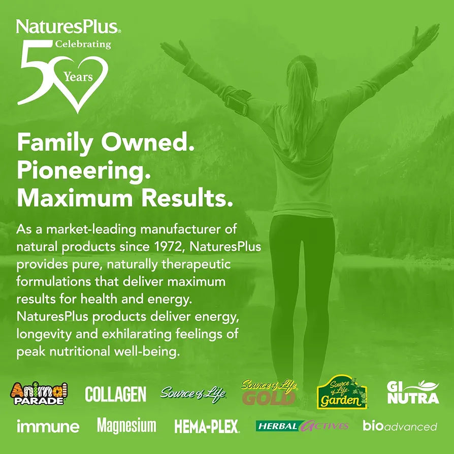 Nature's Plus Animal Parade Sugar-Free Children's Calcium Supplement - Vanilla Sundae Flavour - 90 Chewable Animal Shaped Tablets – Whole Foods - Gluten Free - 45 Servings