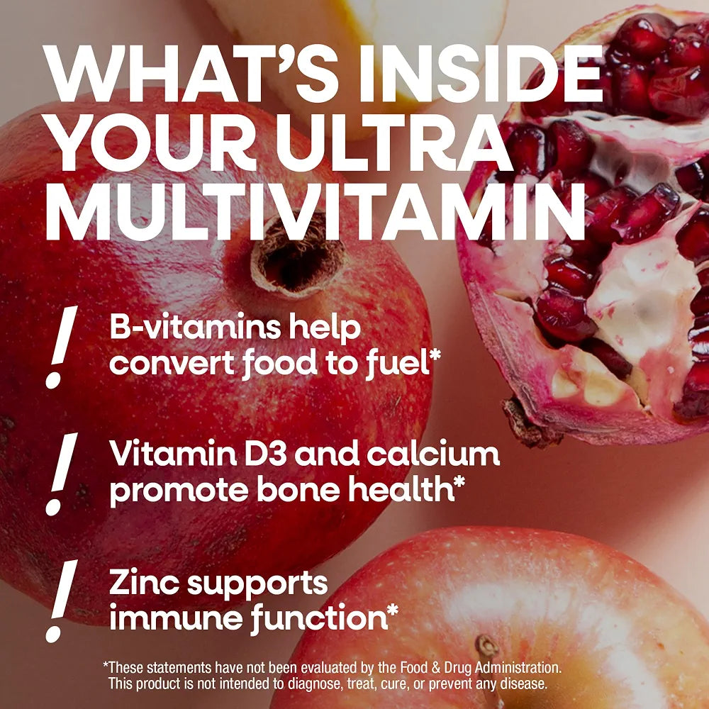 Nature's Way Alive! Ultra Potency Multivitamin for Men 50 Plus, Complete High Potency Formula with Vitamin D3, C, E, Methyl B12, Supports Cellular Energy, Heart, Brain, and Eye Health,* 60 Tablets