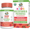 MARYRUTH'S Kids Vitamins USDA Organic | Multivitamin Gummies + Postbiotics for Ages 4+ | Multivitamin for Kids with Lactobacillus Rhamnosus | Children’s Vitamins | Vegan | Non-GMO | 60 Count