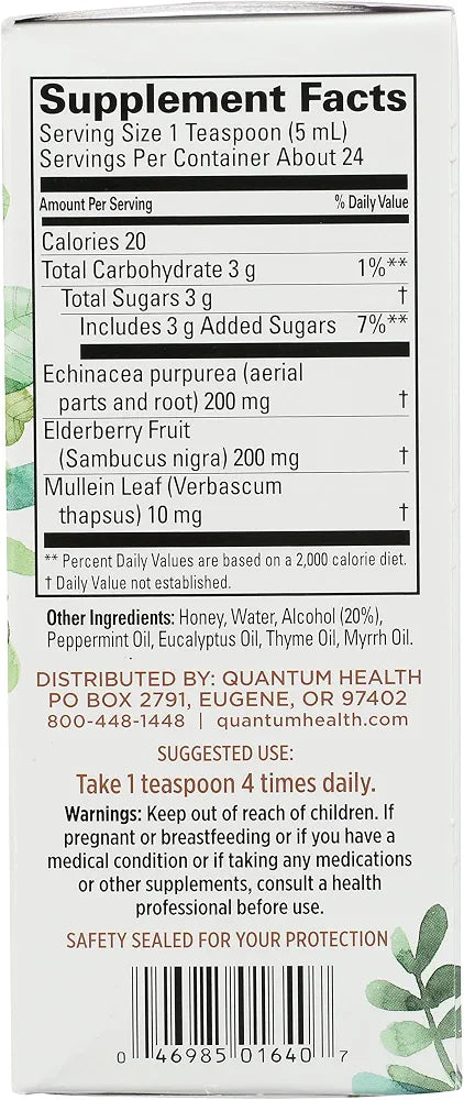 Quantum Elderberry-C Syrup, 4 oz