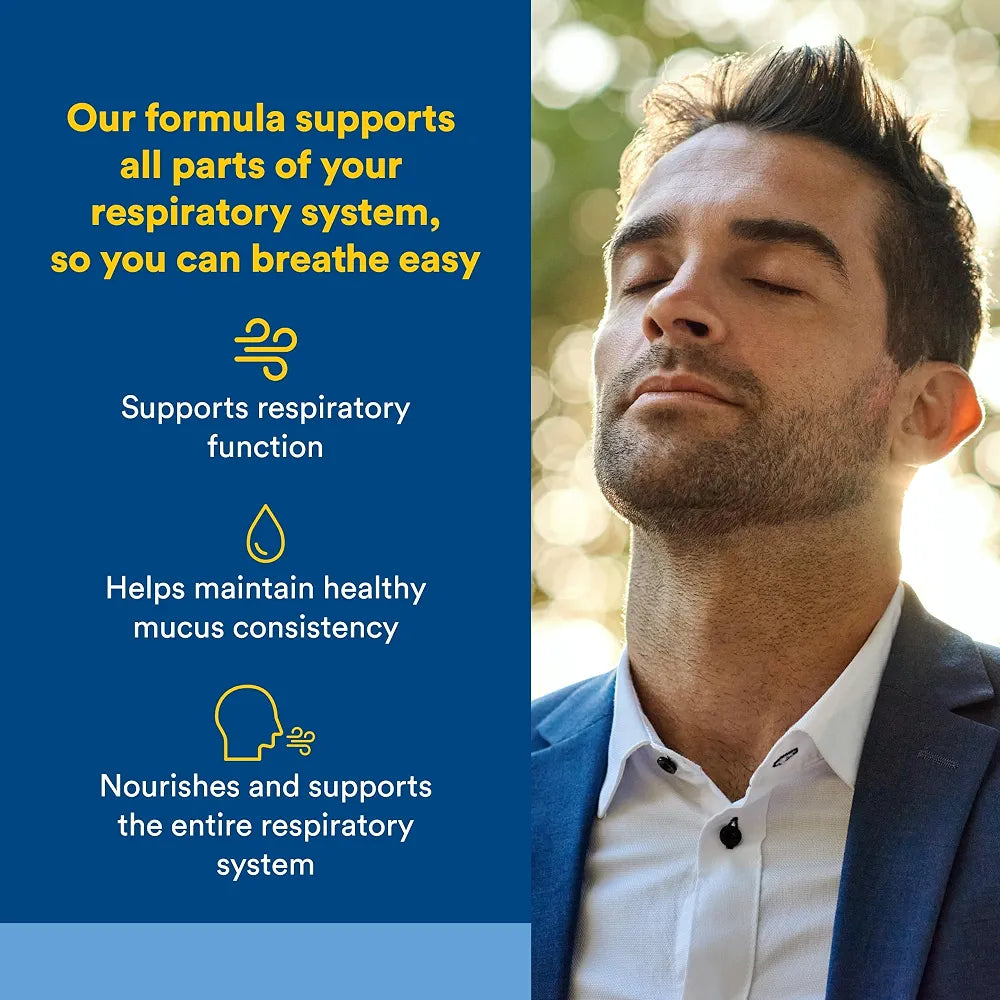 Lung, Bronchial & Sinus Health by Natural Factors, Natural Supplement for Respiratory Health and Easy Breathing, 45 tablets 