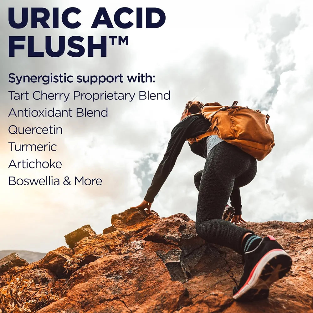 KAL Uric Acid Flush | Tart Cherry Blend, Celery Seed & More for Healthy Joint Comfort Support | 30 Servings | 60 VegCaps