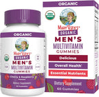 MARYRUTH'S Organics Mens Vitamin Gummy | USDA | Vegan | Daily Multivitamins for Immune Support | Non-GMO | Gluten Free | 60 Count
