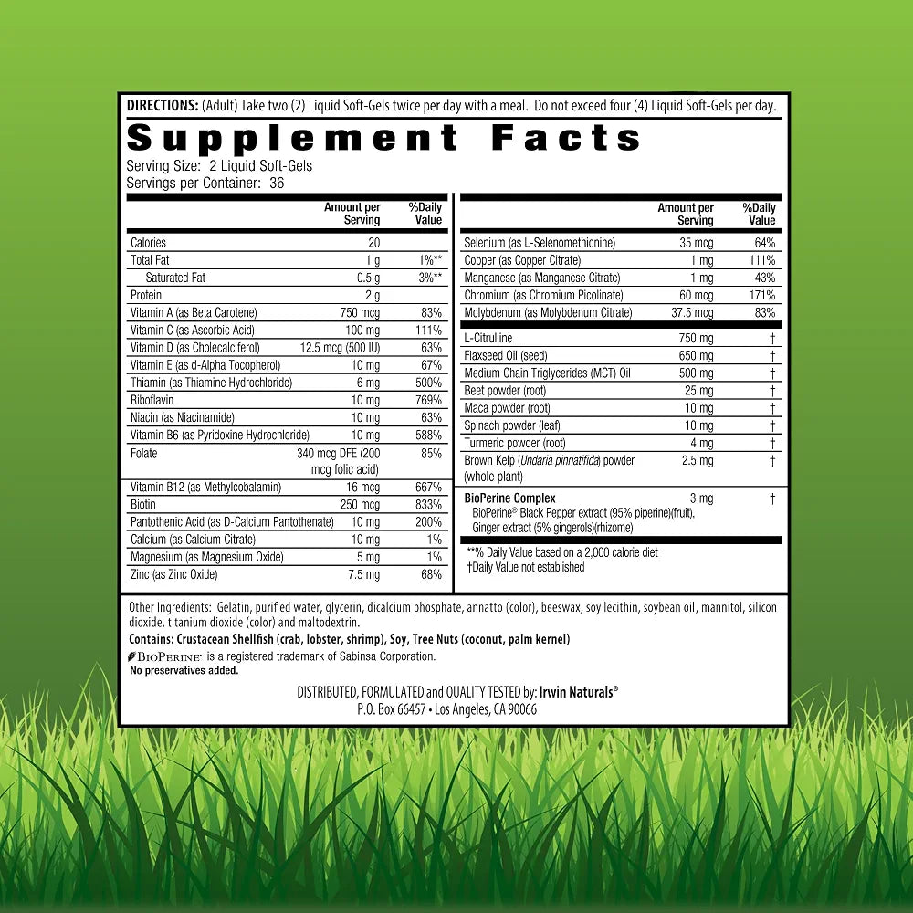 Irwin Naturals Quick Energy RED Active Lifestyle Multivitamin