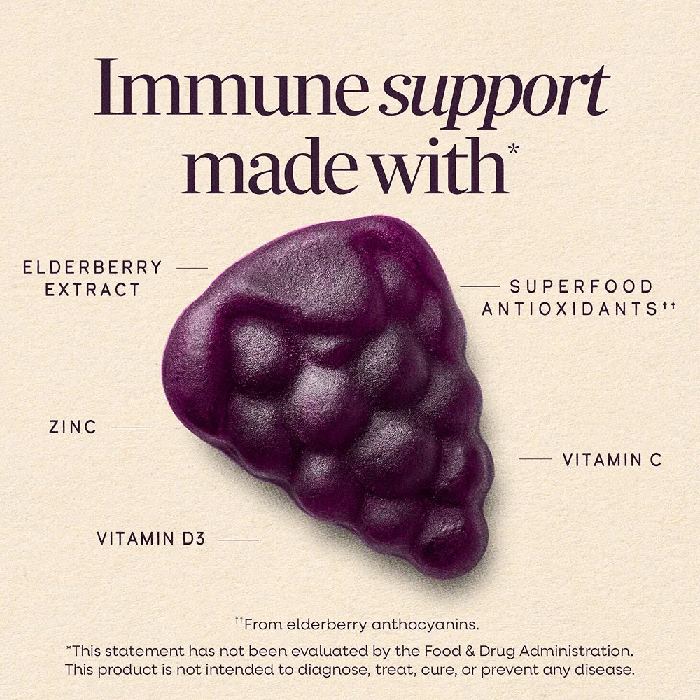 Nature's Way Sambucus Elderberry Gummies for Immune Support* Ages 4+, 60 ct