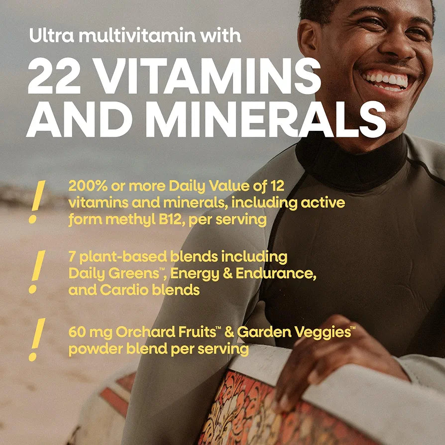 Nature's Way Alive! Men's Once Daily Ultra Potency Multivitamin Tablets, Complete High Potency Men's Daily Vitamin Promotes Heart & Muscle Function*, B-Vitamins, Zinc and Antioxidants, 60 Tablets