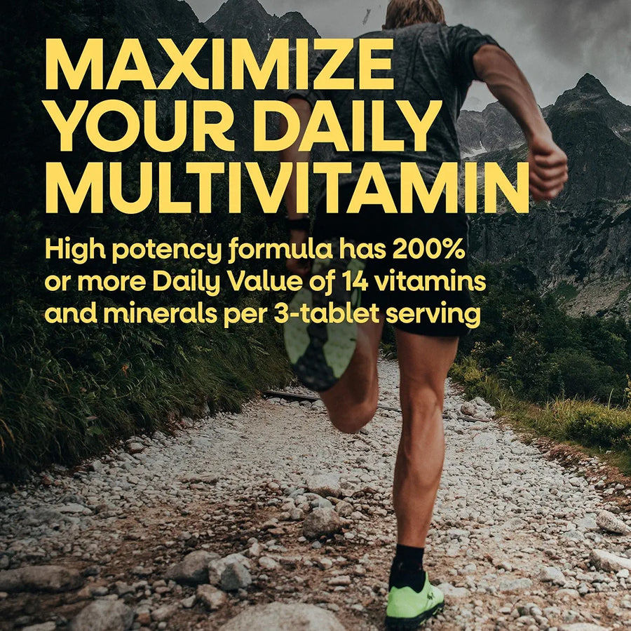 Nature's Way Alive! Men's Max3 Potency Daily Multivitamin, High Potency Multivitamin for Men with B-Vitamins for Cellular Energy*, Supports Heart, Muscle and Eye Health*, 90 Tablets
