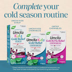 Nature's Way Umcka Kids Cold Relief Chewables, Ages 6+, Cherry, 10 ct