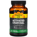 Country Life Activated Organic Coconut Charcoal Capsules, 260mg – Natural Charcoal Supplement for Gas and Bloating Relief, Gluten-Free, 180 Vegan Capsules
