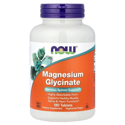 NOW Foods Magnesium Glycinate 100mg 180 TB