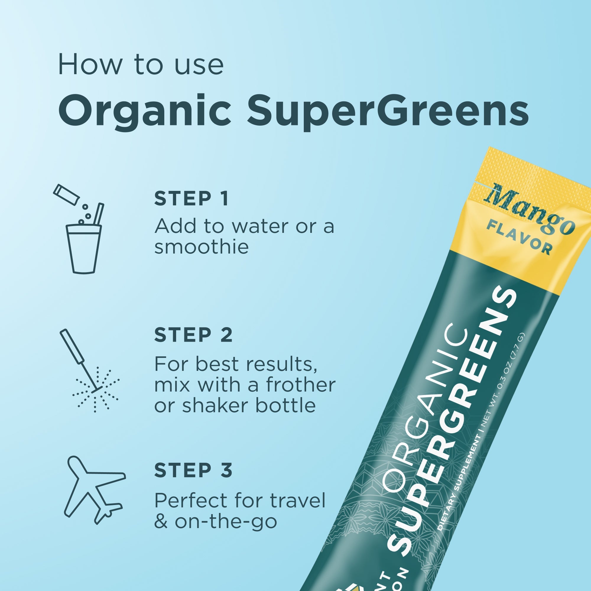 Organic SuperGreens Stick Packs