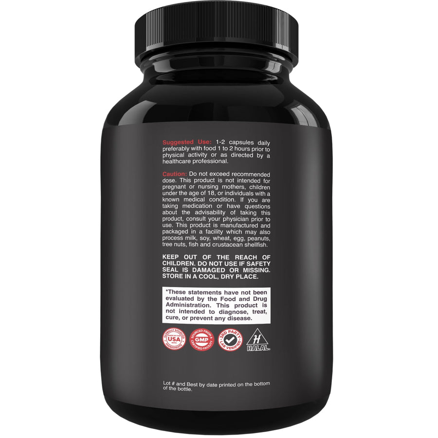 Natures Craft Gorilla Muscle Extra Strength Testosterone Booster Supplement for Men, 60 Capsules