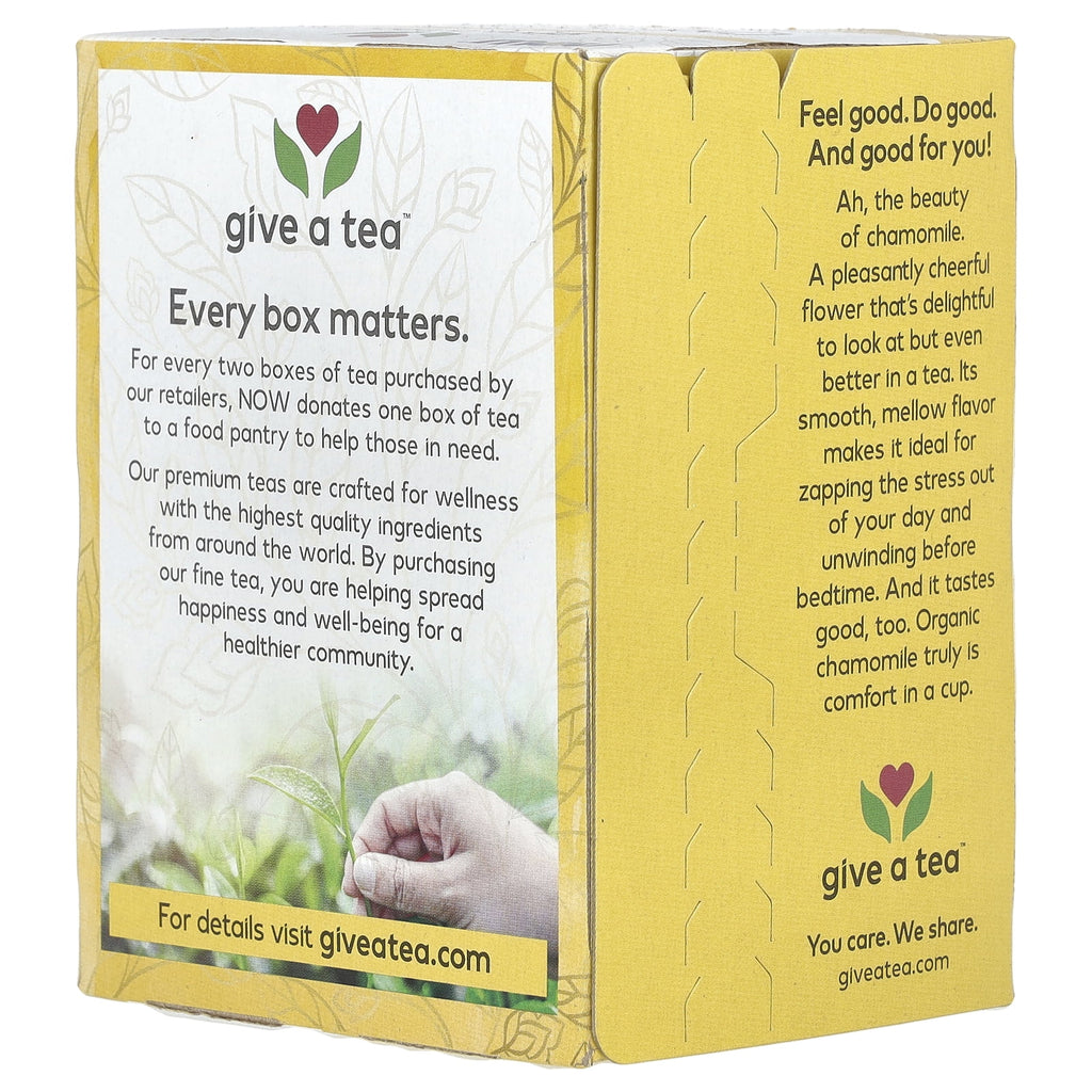 NOW Foods Organic Chamomile Herbal Tea Bags, 24 Ct