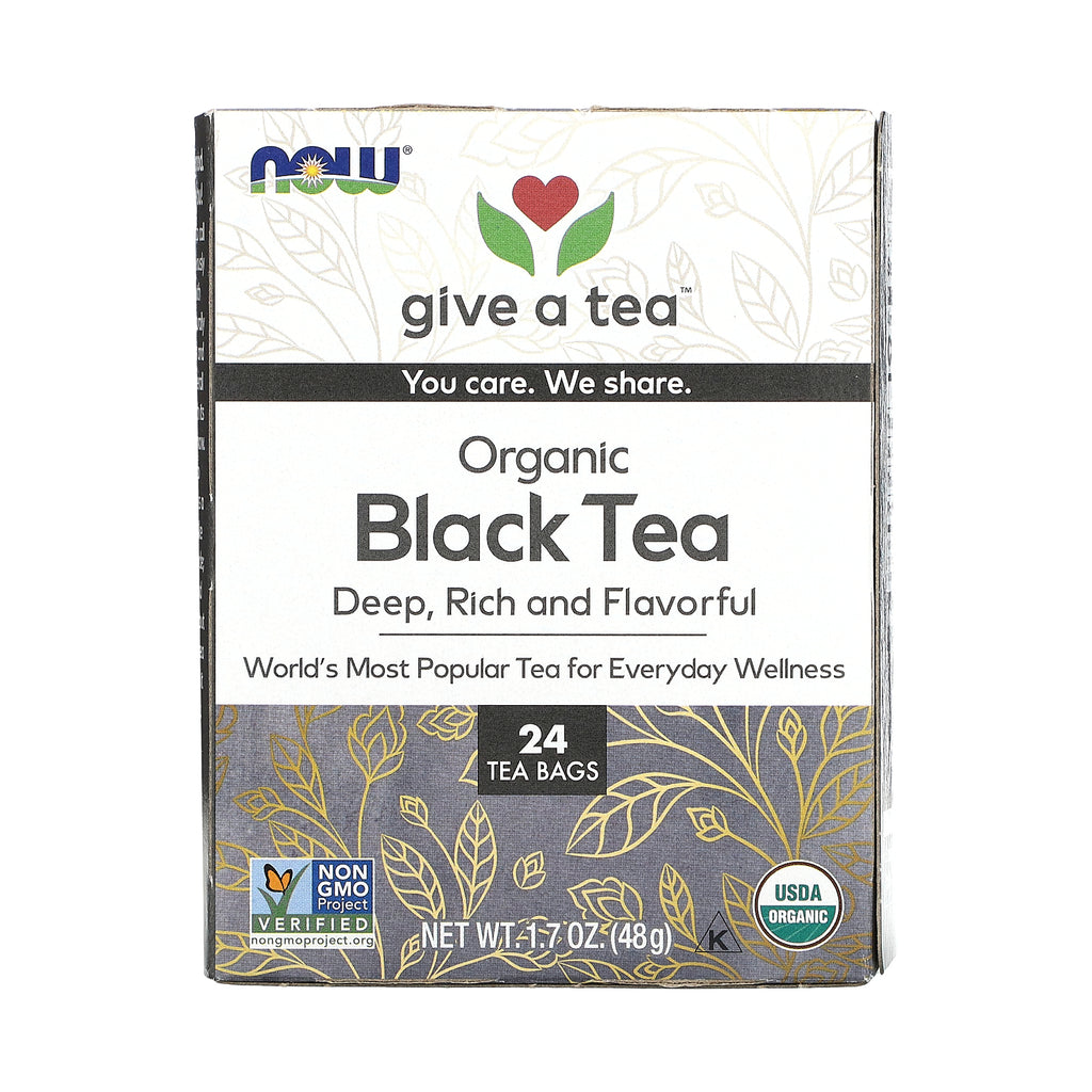 Now Foods Boldly Black Tea, Organic 24 Bag