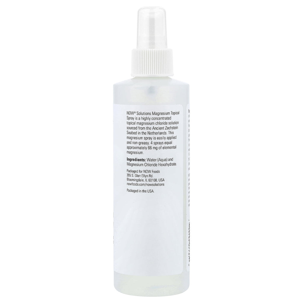 NOW Foods Solutions, Magnesium Topical Spray, 8 fl oz (237 ml)