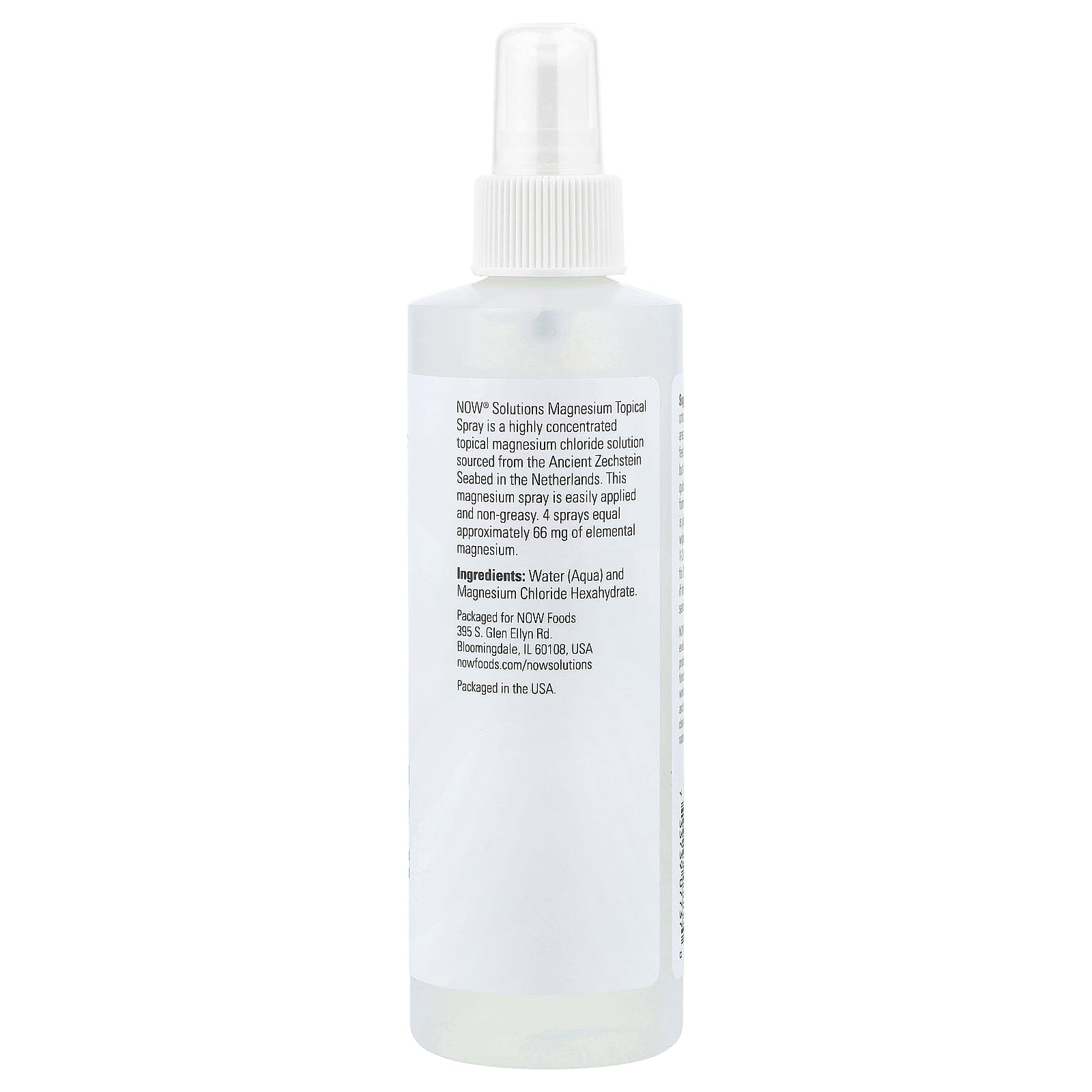 NOW Foods Solutions, Magnesium Topical Spray, 8 fl oz (237 ml)