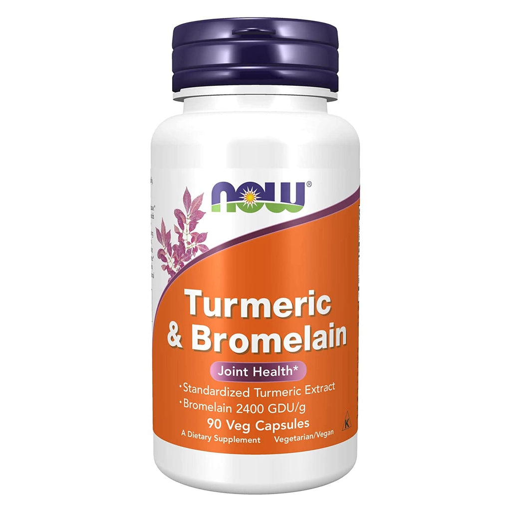 NOW Foods Turmeric & Bromelain 90 VC