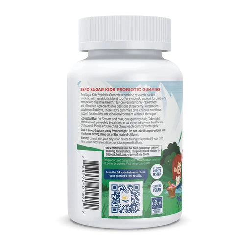 Nordic Naturals Kids Probiotic Gummies back label