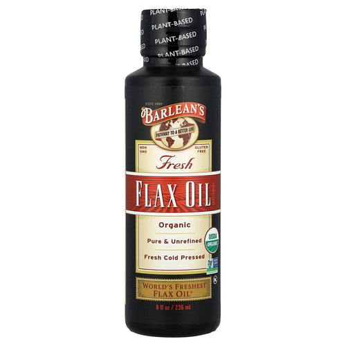 Barlean s Organic Fresh Flax Oil 8 fl oz 236 ml Kosher, Organic|134843043954