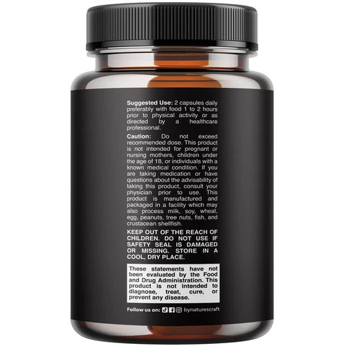 Natures Craft Horny Goat Weed Herbal Complex Extract - 60 1000mg Capsules