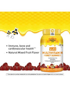 Kid’s Multivitamin Honey Gummies, Natural Mixed Fruit Flavor - 60 Gummies